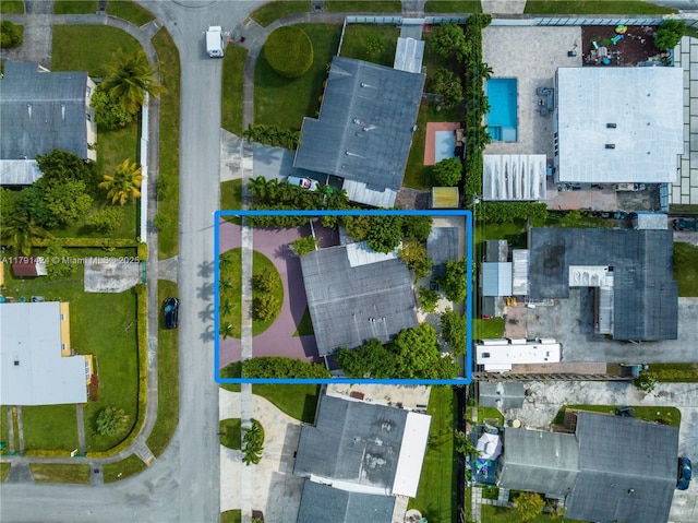 11020 SW 55th St, Miami, FL 33165 - aerial view of property and surrounding area with property boundaries highlighted