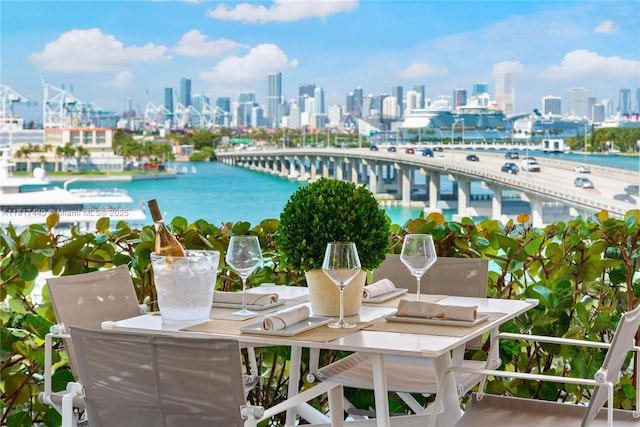 450 Alton Rd Unit 2007, Miami Beach, FL 33139 - balcony with a skyline view and a water view