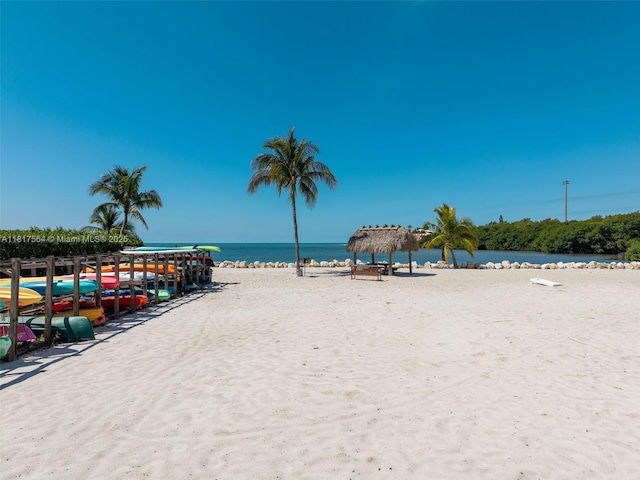 200 Wrenn St Ph 701, Plantation Key, FL 33070 - water view with a gazebo and nearby beach