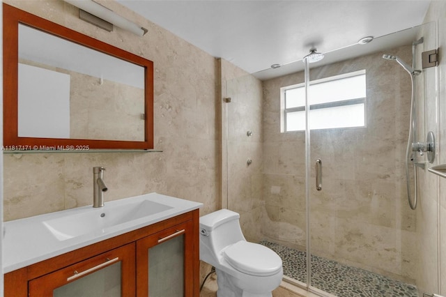 1100 11th St Unit 208, Miami Beach, FL 33139 - full bath featuring a shower stall, vanity, and toilet