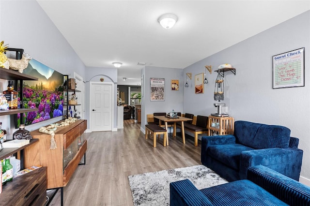 22791 SW 88th Pl, Cutler Bay, FL 33190 - living room with light wood-type flooring