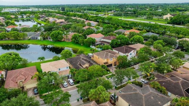 4452 Rainbow Ave, Weston, FL 33332 - aerial view of residential area featuring a large body of water