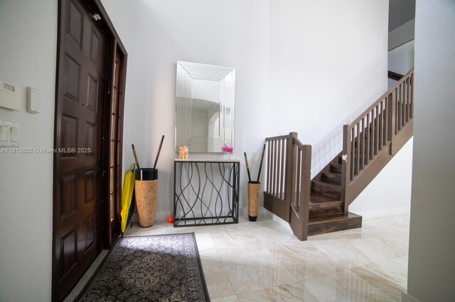 4452 Rainbow Ave, Weston, FL 33332 - entryway featuring stairs