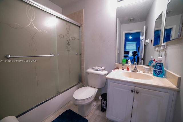 4452 Rainbow Ave, Weston, FL 33332 - full bath featuring vanity and bath / shower combo with glass door