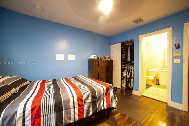 4452 Rainbow Ave, Weston, FL 33332 - bedroom featuring hardwood / wood-style flooring, a closet, and a ceiling fan