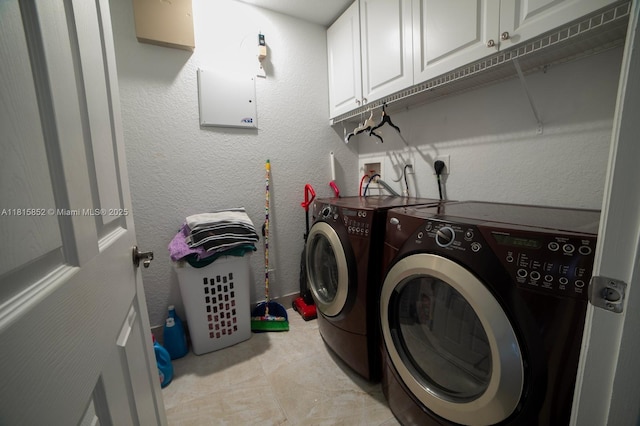 4452 Rainbow Ave, Weston, FL 33332 - laundry room with cabinet space and independent washer and dryer