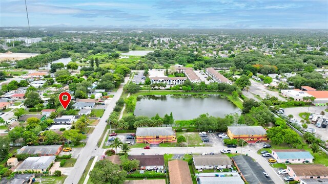 6044 SW 37th St, Miramar, FL 33023 - aerial view of property's location with a large body of water and a tree filled landscape