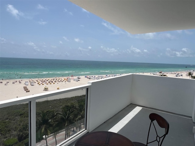 100 Lincoln Rd Unit 848, Miami Beach, FL 33139 - balcony featuring view of water and beach