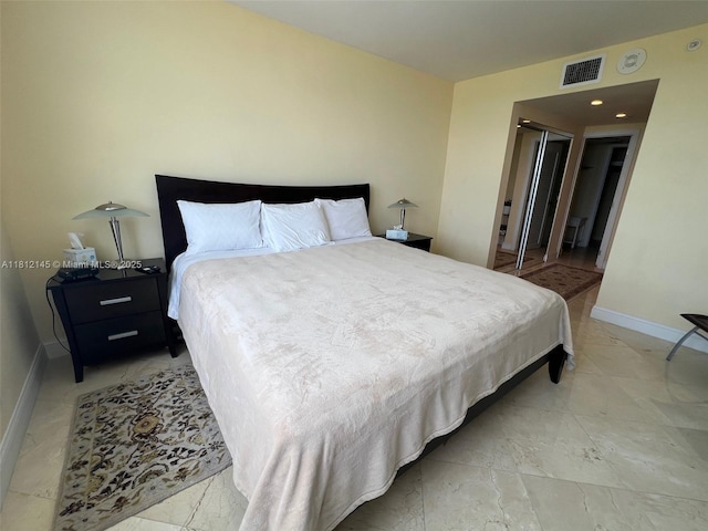 100 Lincoln Rd Unit 848, Miami Beach, FL 33139 - bedroom with light marble finish flooring and baseboards