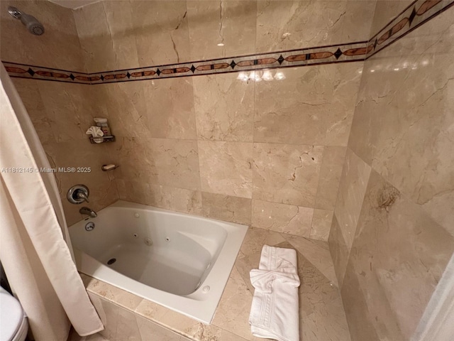 100 Lincoln Rd Unit 848, Miami Beach, FL 33139 - bathroom featuring a combined bath / shower with jetted tub and toilet