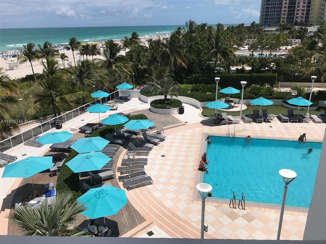 100 Lincoln Rd Unit 848, Miami Beach, FL 33139 - community pool featuring a water view