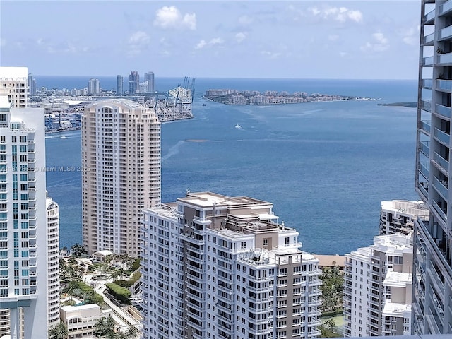485 Brickell Ave Unit 4711, Miami, FL 33131 - water view with nearby urban area