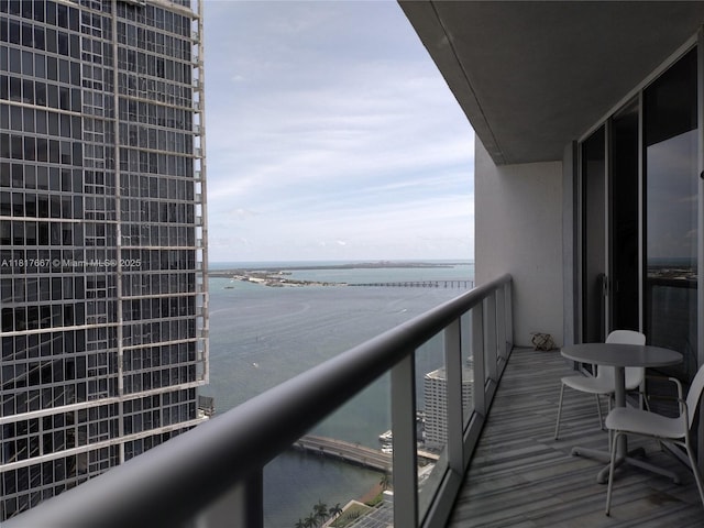 485 Brickell Ave Unit 4711, Miami, FL 33131 - balcony with a water view
