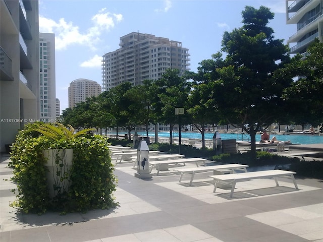 485 Brickell Ave Unit 4711, Miami, FL 33131 - view of community with a swimming pool and a view of city