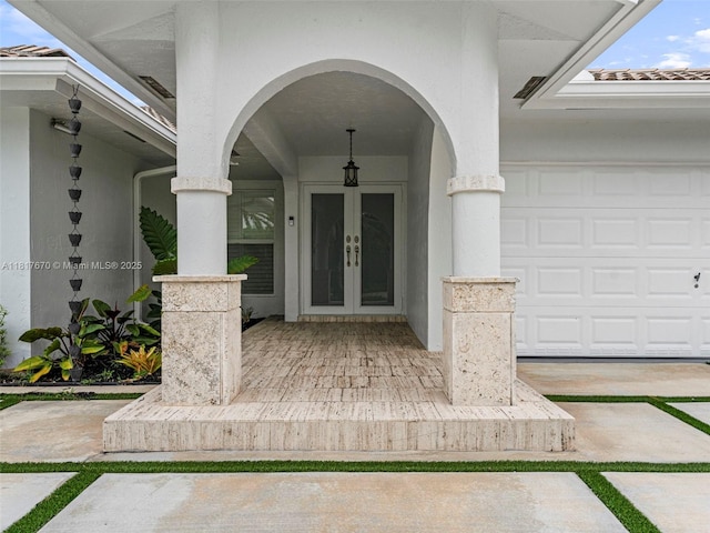 5976 SW 88th Pl, Miami, FL 33173 - property entrance with french doors and stucco siding