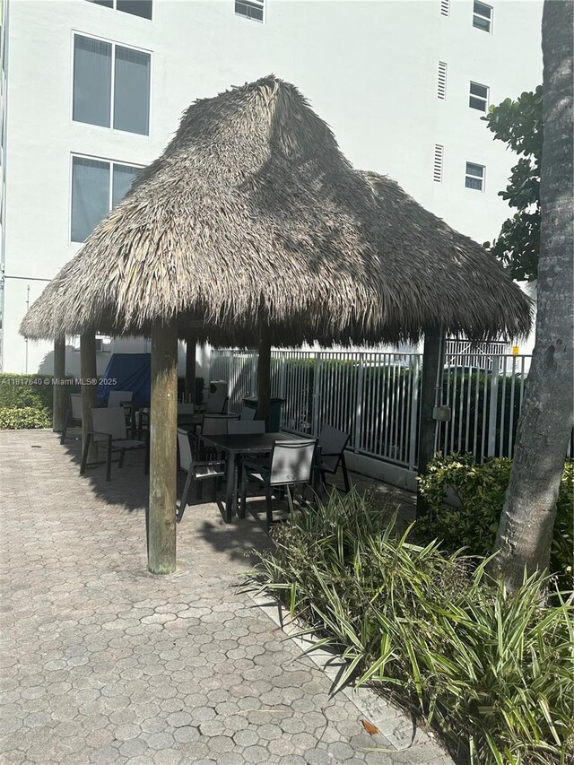 10350 W Bay Harbor Dr Unit 4F, Bay Harbor Islands, FL 33154 - view of community featuring a gazebo and a patio