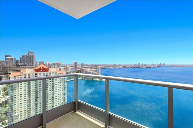 1331 Brickell Bay Dr Unit 4001, Miami, FL 33131 - balcony with a water view and a city view