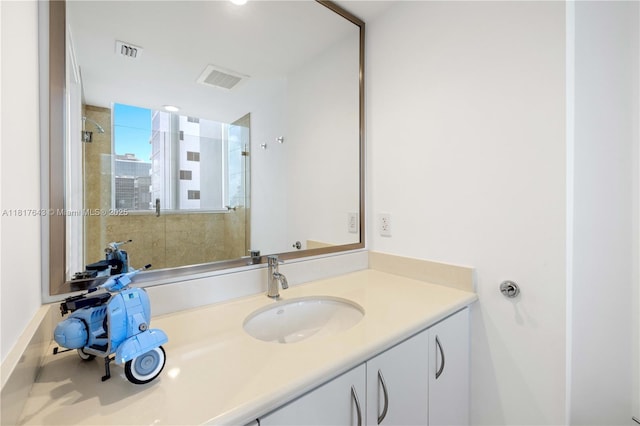 1331 Brickell Bay Dr Unit 4001, Miami, FL 33131 - bathroom with a stall shower and vanity