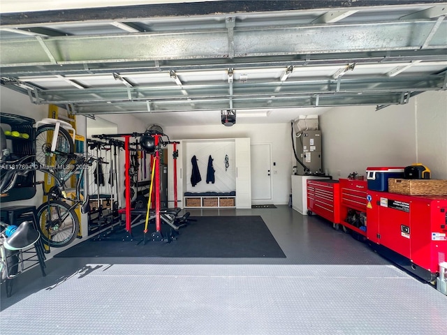 7714 NW 70th Way, Parkland, FL 33067 - garage with a garage door opener and heating unit