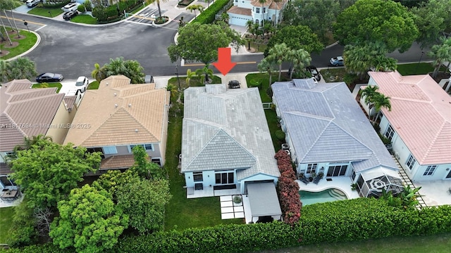 7714 NW 70th Way, Parkland, FL 33067 - aerial view of residential area featuring a pool area