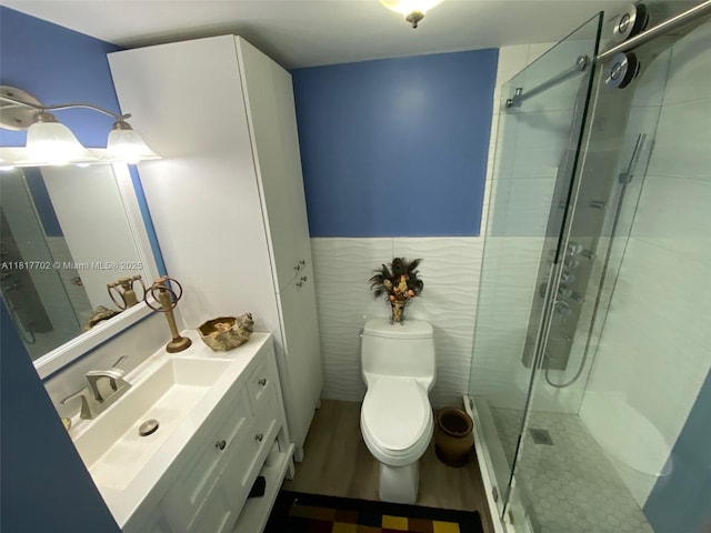 6200 NW 44th St Unit 115, Lauderhill, FL 33319 - bathroom featuring a shower stall, toilet, and vanity