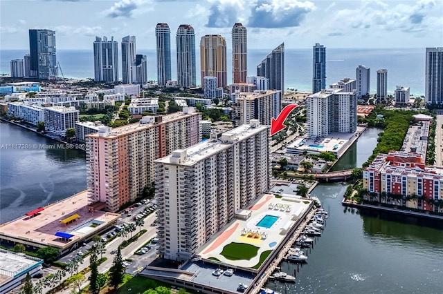 250 174th St Unit 1704, Sunny Isles Beach, FL 33160 - skyline view with a nearby body of water