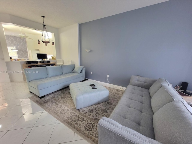 9575 Weldon Cir Unit C413, Tamarac, FL 33321 - living room featuring light marble finish flooring