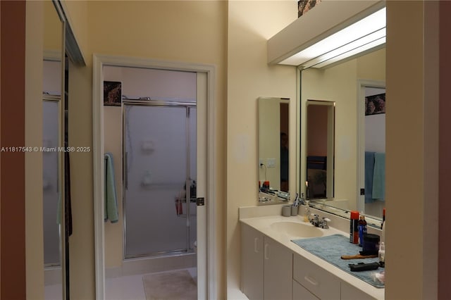 9575 Weldon Cir Unit C413, Tamarac, FL 33321 - bathroom with a shower stall and vanity