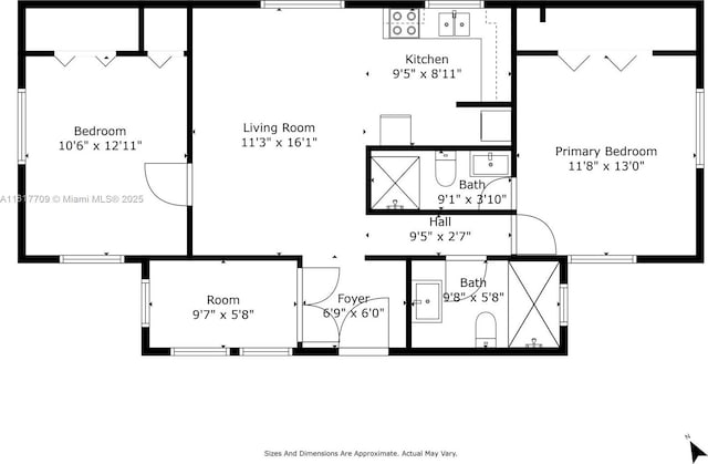 2385 SW 17th St, Miami, FL 33145 - room layout