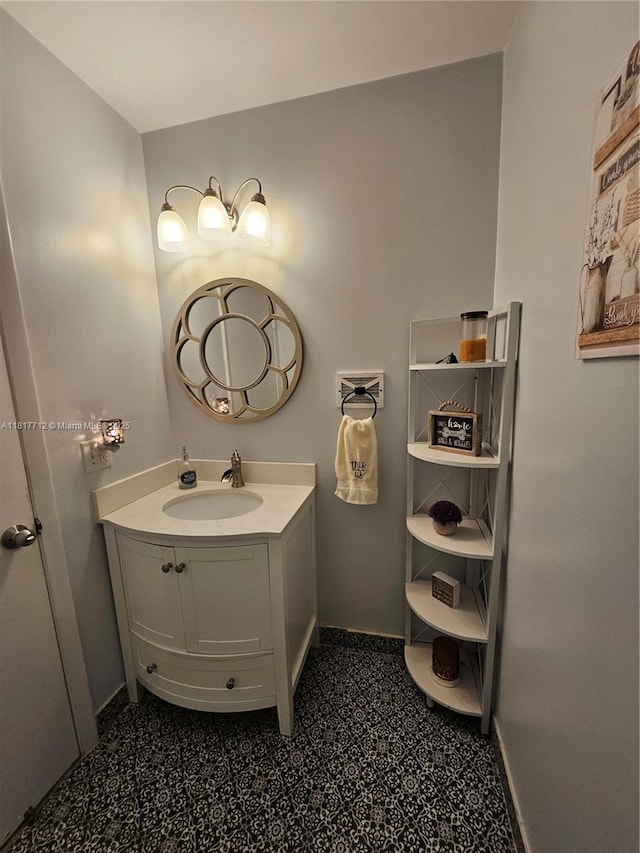 10270 NW 46th St, Doral, FL 33178 - bathroom featuring vanity and baseboards