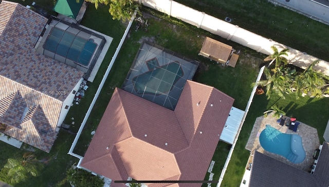 1550 SW 52nd Ter, Plantation, FL 33317 - bird's eye view of a pool area
