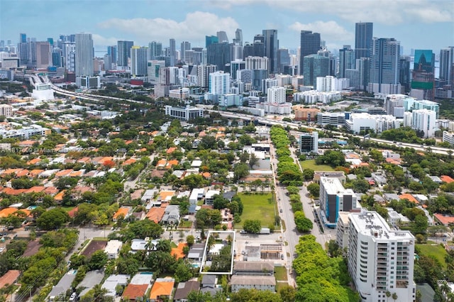 326 SW 20th Rd, Miami, FL 33129 - drone / aerial view of city skyline