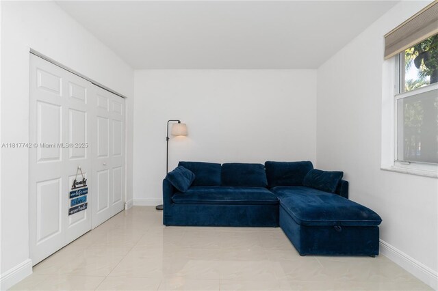 17125 N Bay Rd Unit 3104, Sunny Isles Beach, FL 33160 - living room featuring baseboards