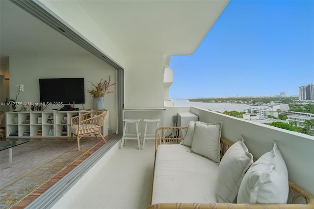 3 Island Ave Unit 12J, Miami Beach, FL 33139 - balcony featuring outdoor lounge area