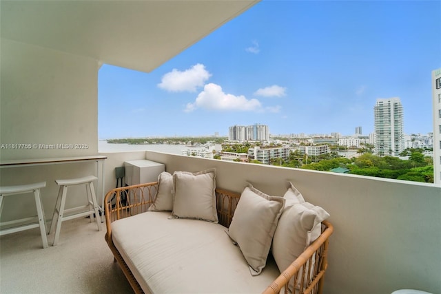 3 Island Ave Unit 12J, Miami Beach, FL 33139 - balcony featuring a city view