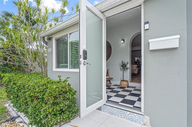 1636 Arthur St, Hollywood, FL 33020 - view of exterior entry featuring stucco siding