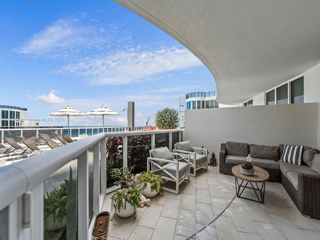 15901 Collins Ave Unit 403, Sunny Isles Beach, FL 33160 - balcony with an outdoor hangout area