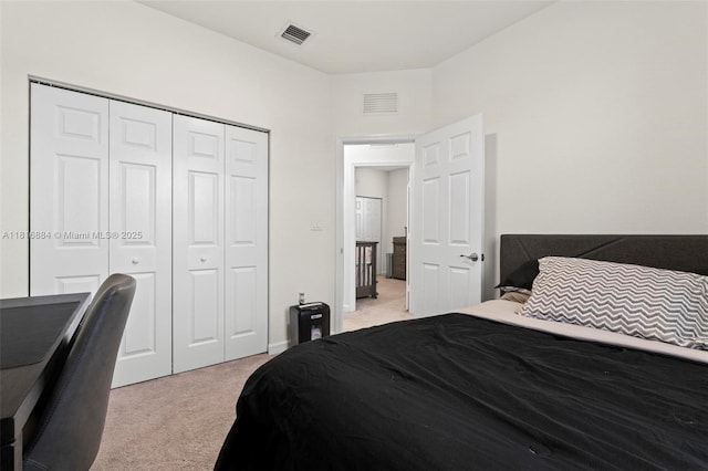 232 SE 33rd Ter, Homestead, FL 33033 - bedroom featuring light colored carpet and a closet