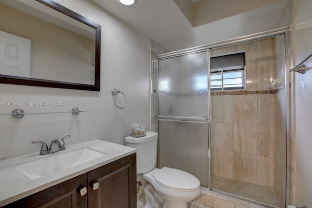 10 Seville Cir Unit 6-54, Davie, FL 33324 - full bathroom with toilet, a stall shower, and vanity