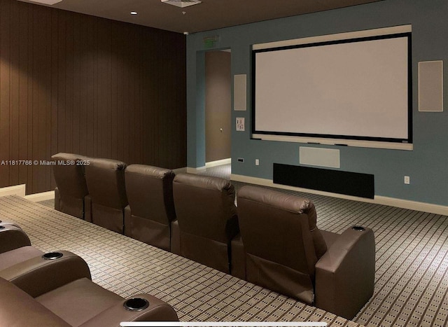1900 N Bayshore Dr Unit 3909, Miami, FL 33132 - carpeted home theater room with baseboards