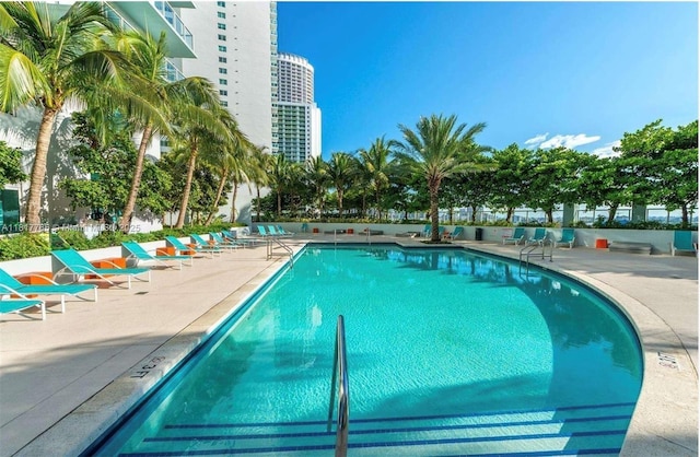 1900 N Bayshore Dr Unit 3909, Miami, FL 33132 - community pool featuring a patio