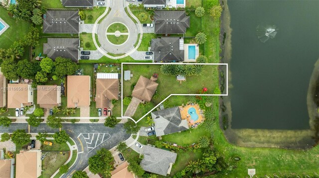 402 SE 30th Ter, Homestead, FL 33033 - aerial perspective of suburban area featuring property boundaries highlighted