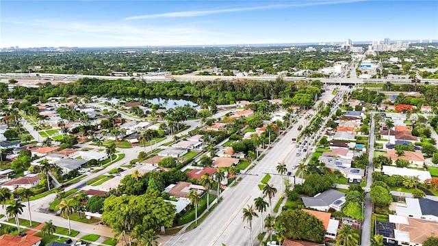3145 Hollywood Blvd, Hollywood, FL 33021 - aerial view of property and surrounding area with a highway, nearby urban area, and nearby suburban area