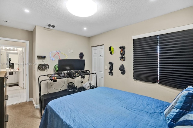 11222 NW 73rd Ter, Doral, FL 33178 - carpeted bedroom featuring a textured ceiling, recessed lighting, and baseboards