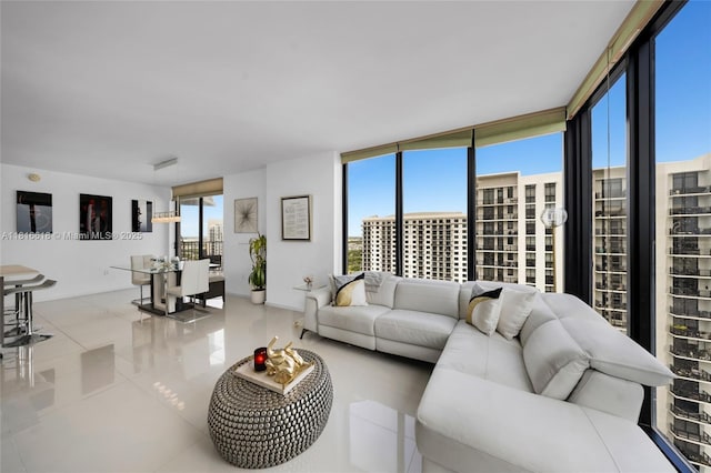 5252 NW 85th Ave Unit 1701, Doral, FL 33166 - living room with tile patterned flooring