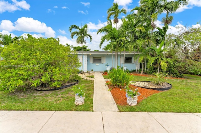 9401 SW 78th St, Miami, FL 33173 - view of front of home featuring a front lawn