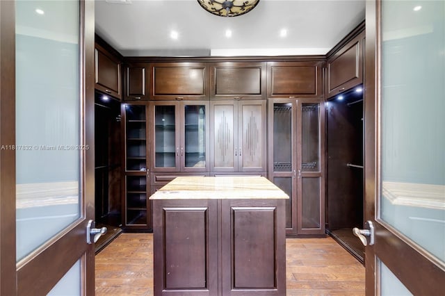 9801 SW 60th Ct, Pinecrest, FL 33156 - spacious closet featuring light wood finished floors
