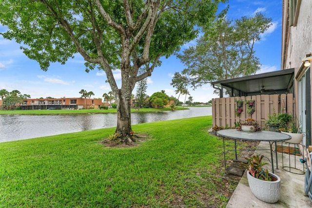 11045 SW 16th Mnr, Davie, FL 33324 - view of grassy yard with a water view