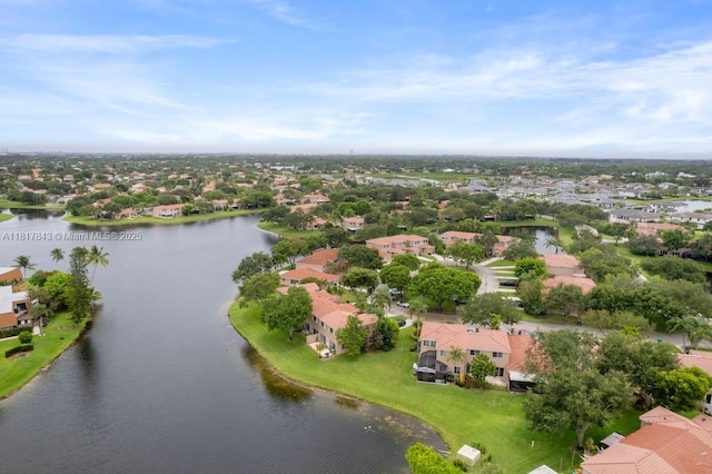 11045 SW 16th Mnr, Davie, FL 33324 - aerial perspective of suburban area featuring a large body of water