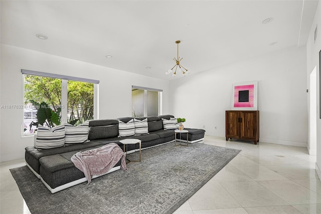 11001 SW 64th Ave, Pinecrest, FL 33156 - living area with a chandelier
